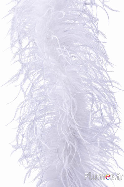 Strauss Strähne - 10 cm - weiss